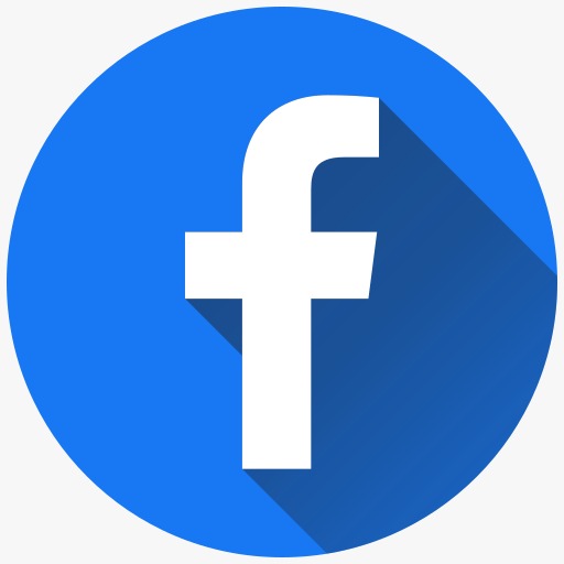 Facebook logo on a white background.